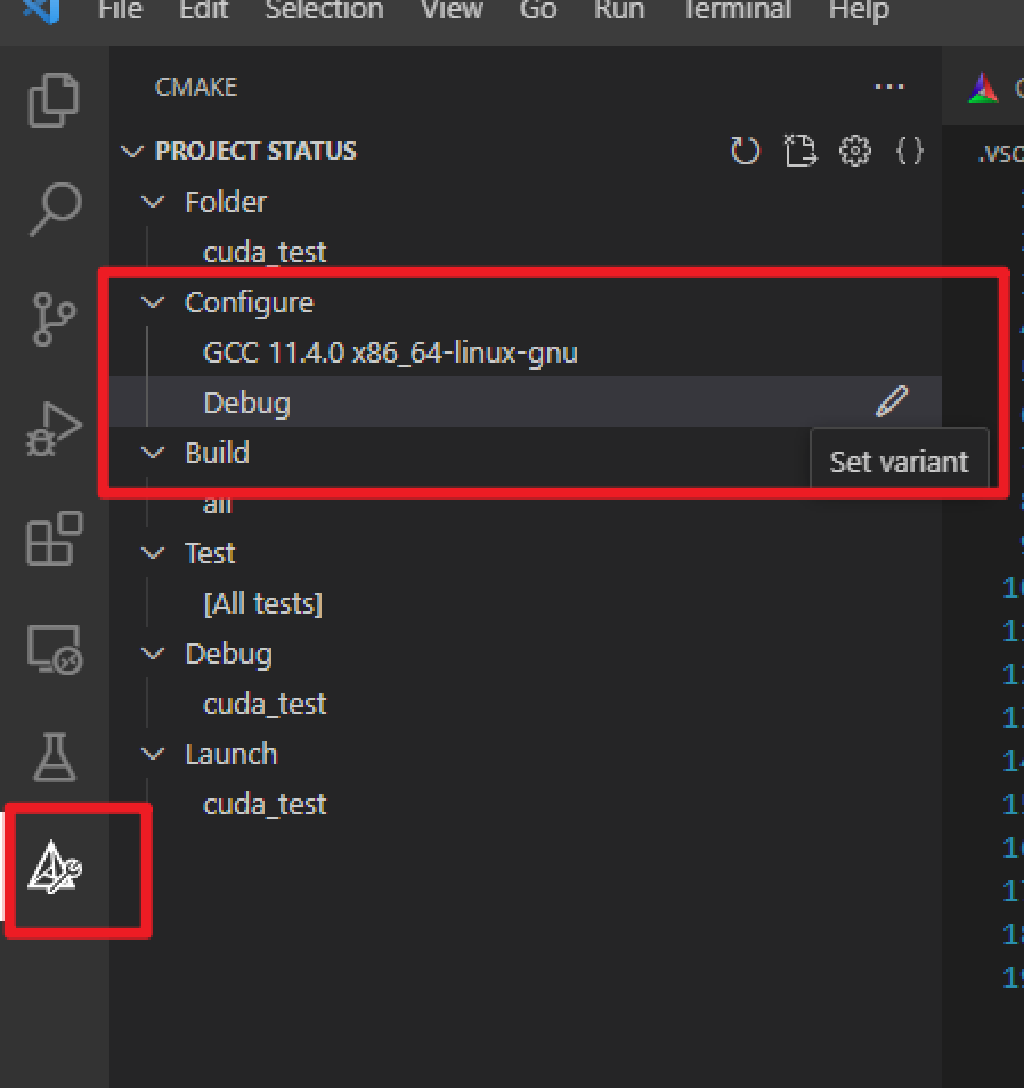 Cuda programming in vs code with cmake